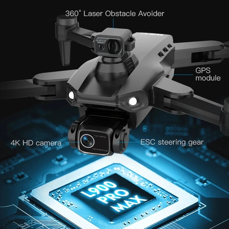 L900 Pro MAX GPS Drone 4K Prof - огляд і ціна Drone Gimbal Brushless