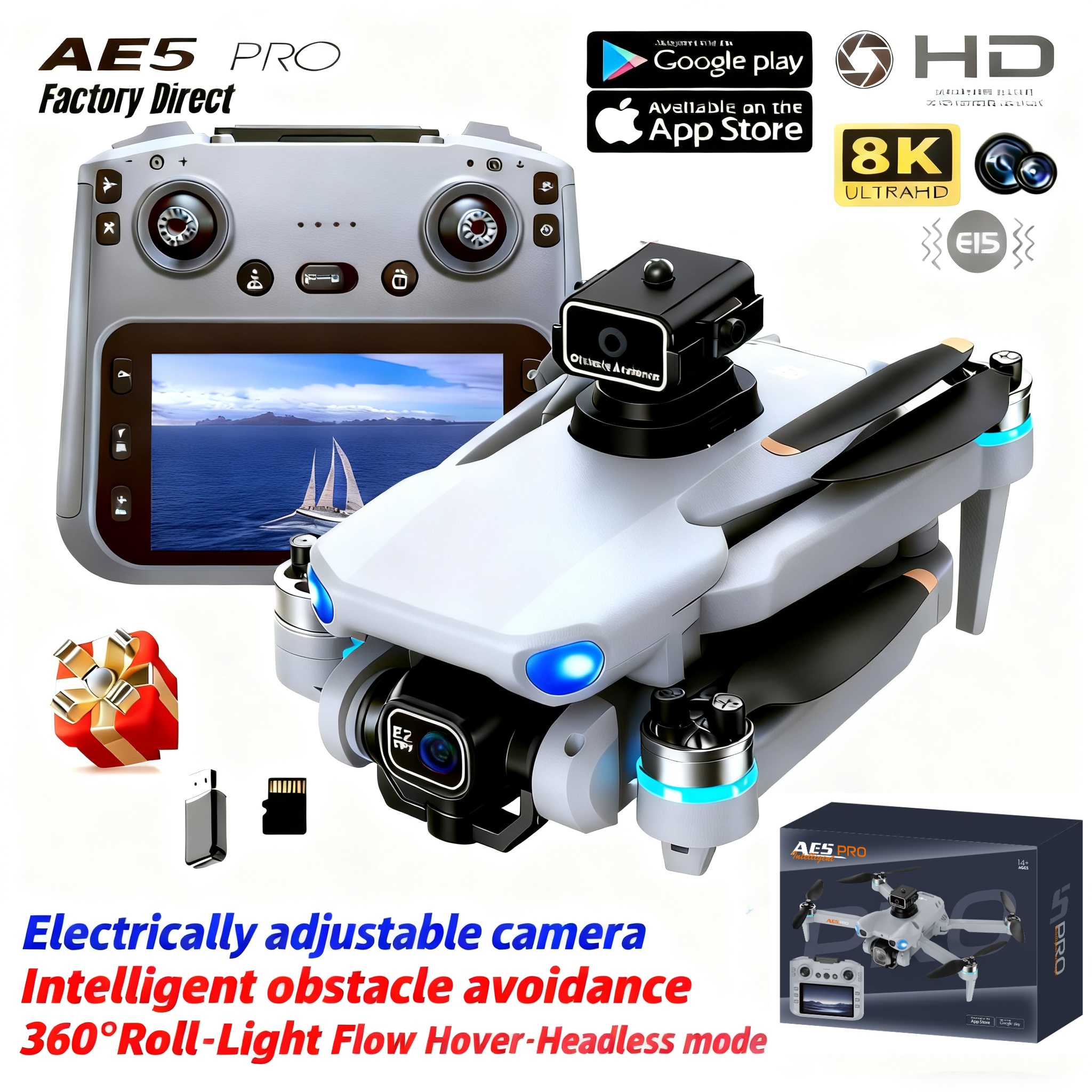 2026 New AE5 Pro Drone 8K HD 4 - огляд і ціна Drone Gimbal Mount